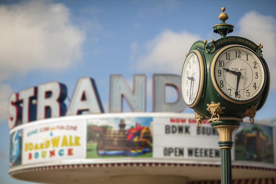 Strand Theater clock Photograph by Al Hurley