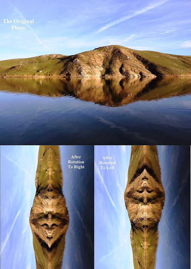 face reflection in water