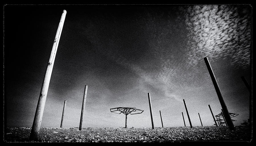 Umbrella Photograph - Strange Field by Emmanouil Klimis