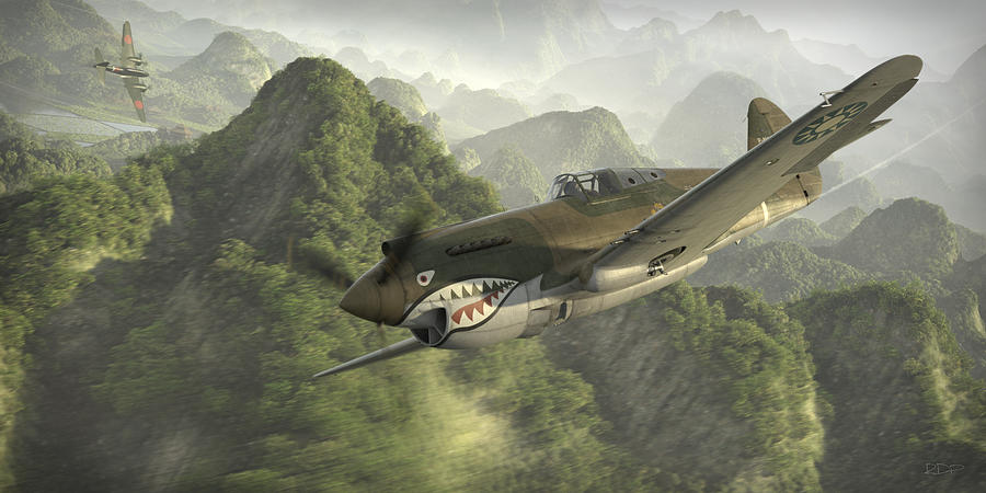 P-40 Digital Art - Strangely Elusive by Robert Perry