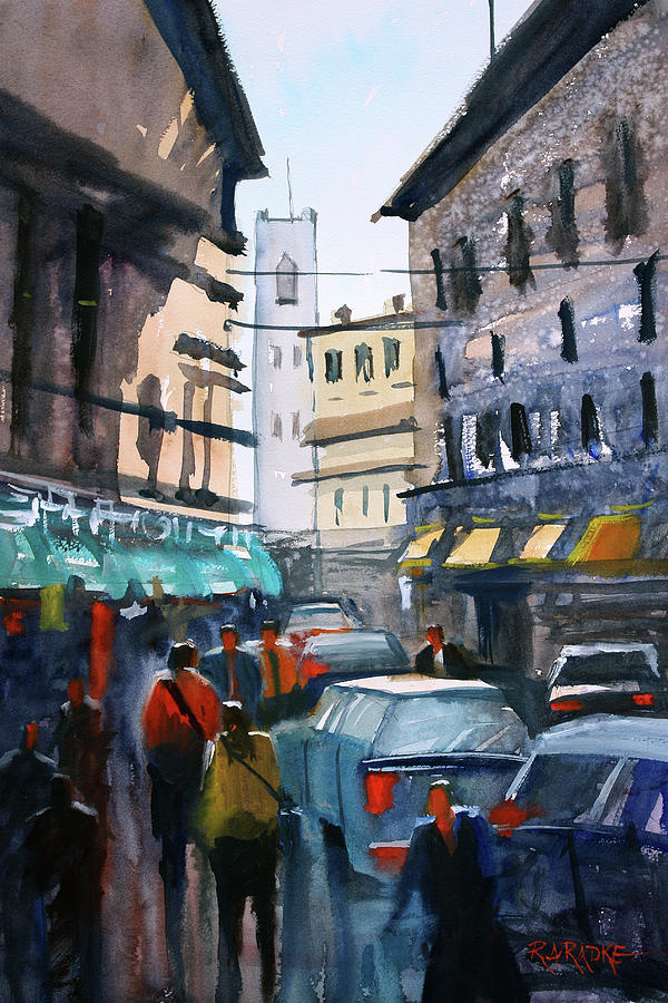 Strangers In Rome Painting by Ryan Radke