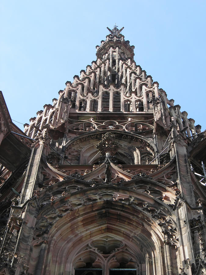 Strasbourg Gothic Cathedral Tower B Photograph By Leone M Jennarelli Pixels