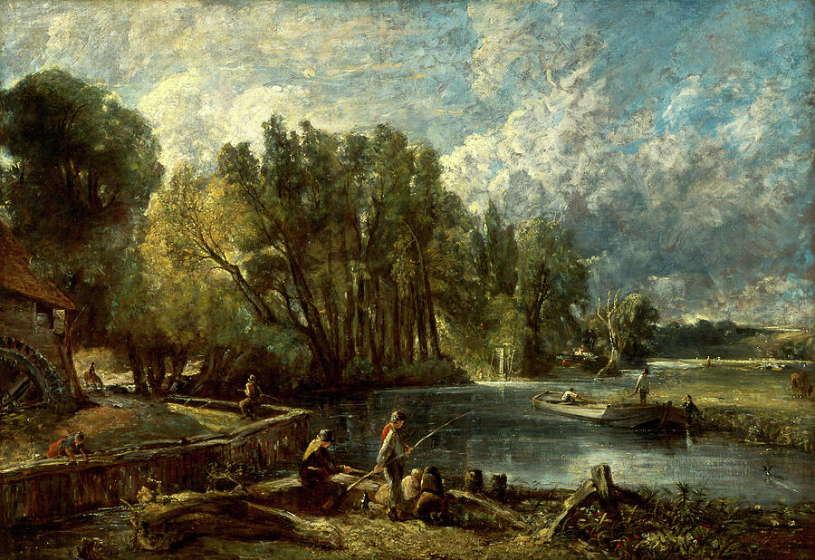 John Constable Painting - Stratford Mill The Young Waltonians Stratford Mill by Litz Collection