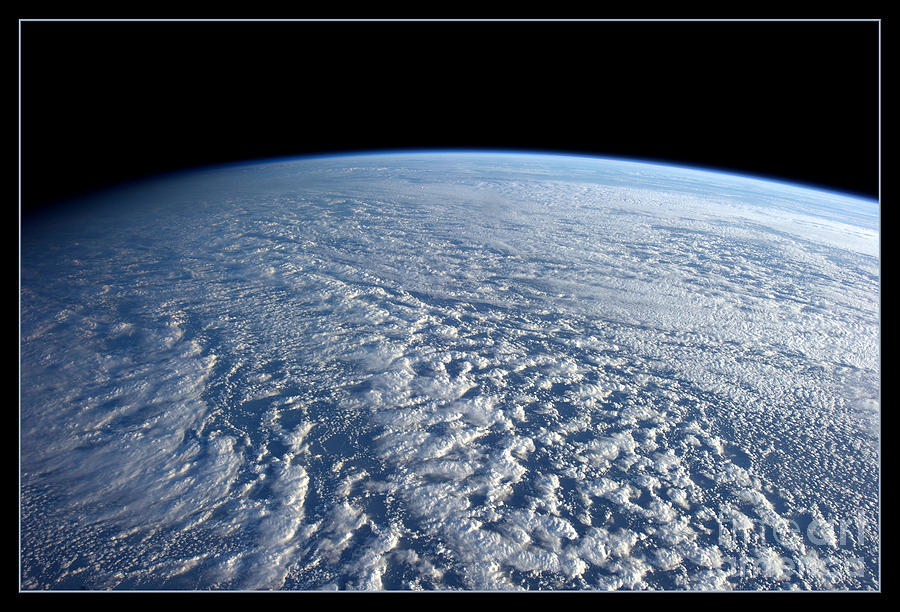 Terminator Photograph - Stratocumulus Clouds Over Pacific NASA by Rose Santuci-Sofranko