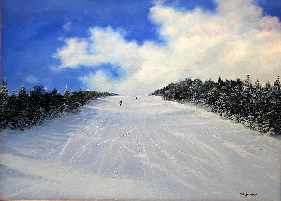 Stratton Clouds Painting by Ken Ahlering