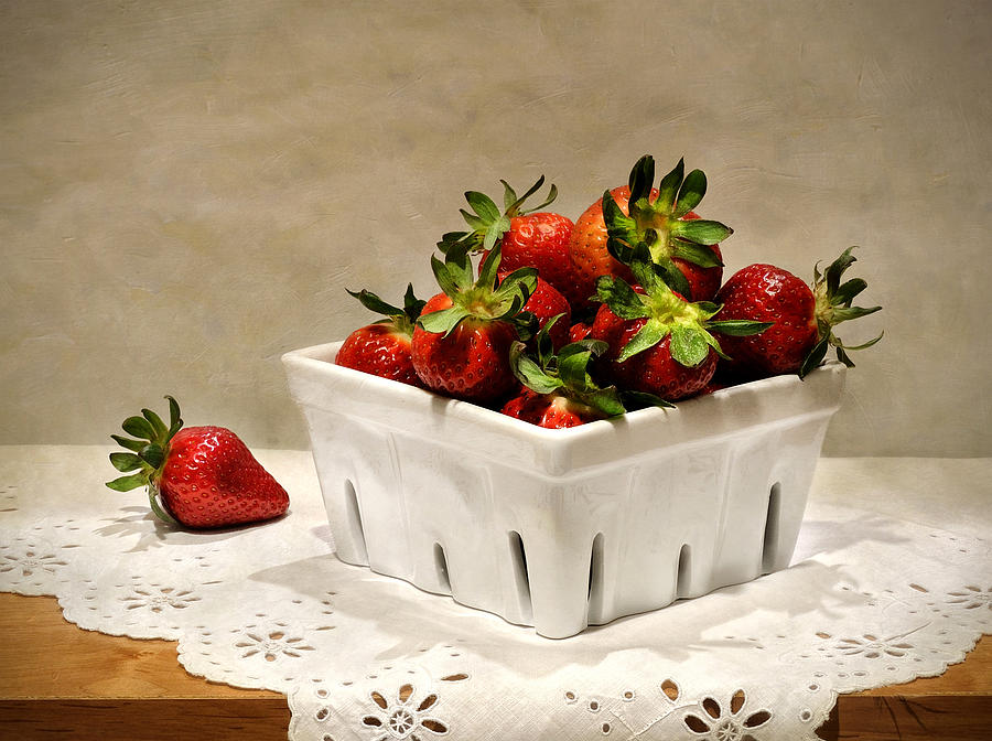 Strawberries Photograph by Carol Eade
