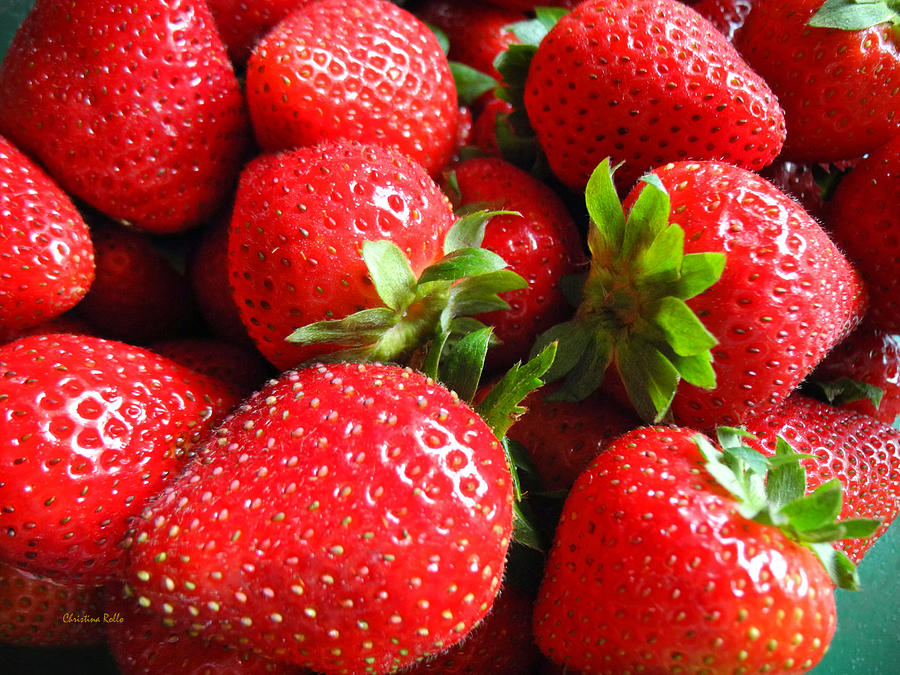 Strawberries Photograph by Christina Rollo