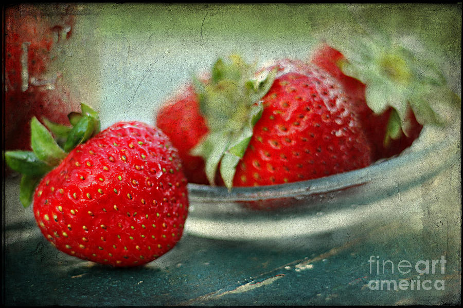 Summer Photograph - Strawberries by Darren Fisher