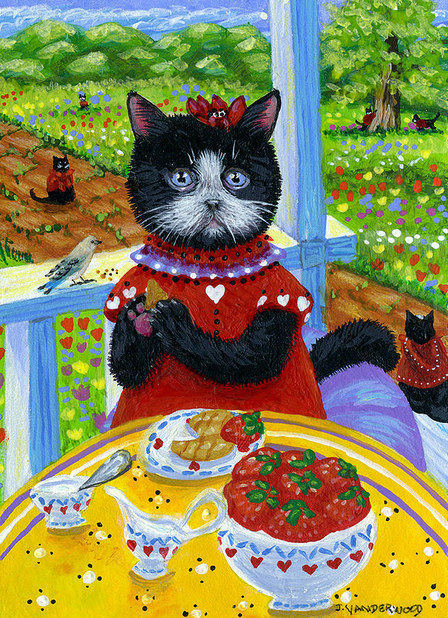 Strawberries for Breakfast Painting by Jacquelin L Westerman