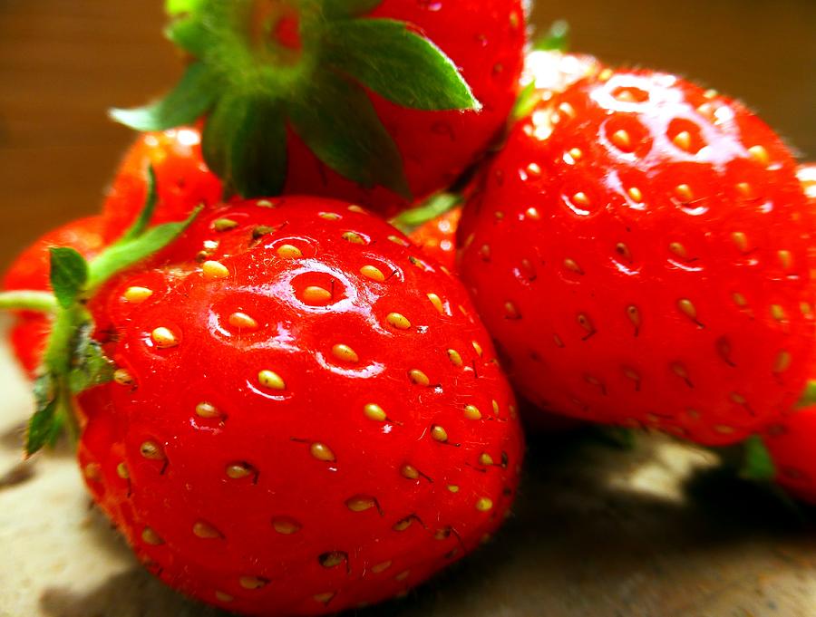 Strawberries Photograph by Jennifer Wheatley Wolf