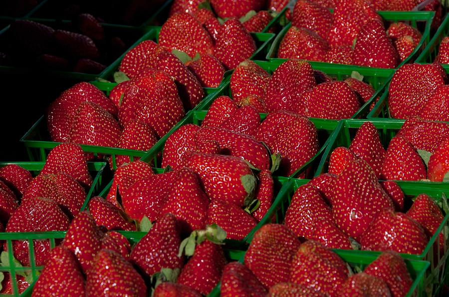 Strawberries Photograph by John Black