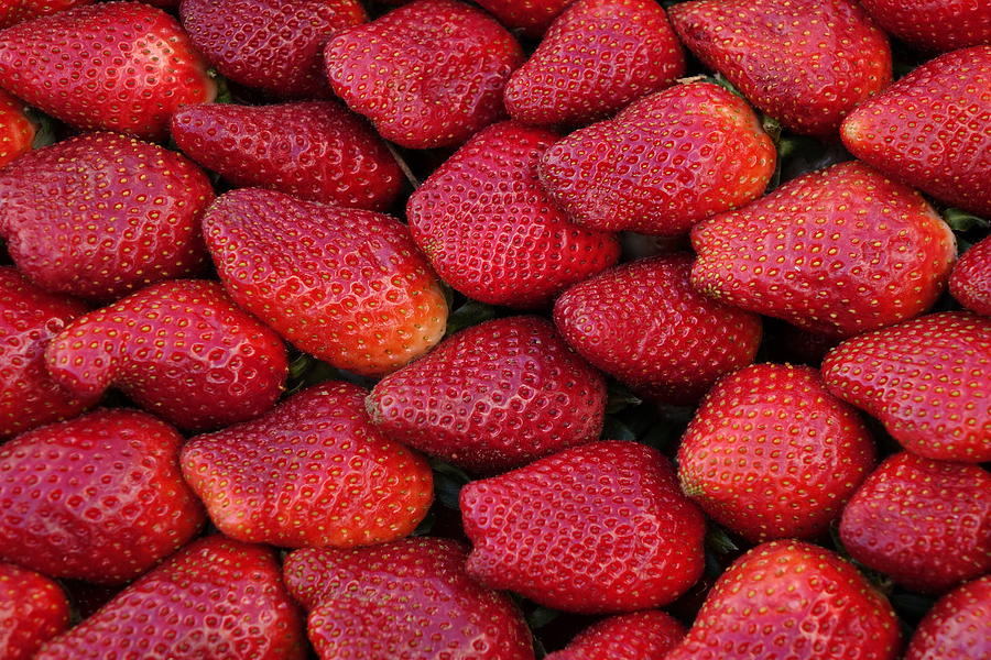 Strawberries at the Muslim Quarter in Jerusalem Photograph by Rita Adams