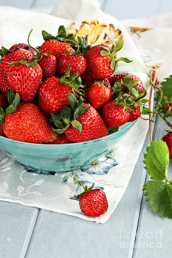 Strawberries  Photograph by Stephanie Frey