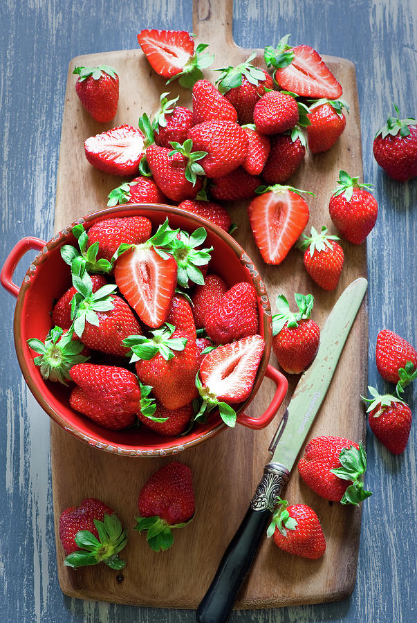 Strawberries Photograph by Verdina Anna