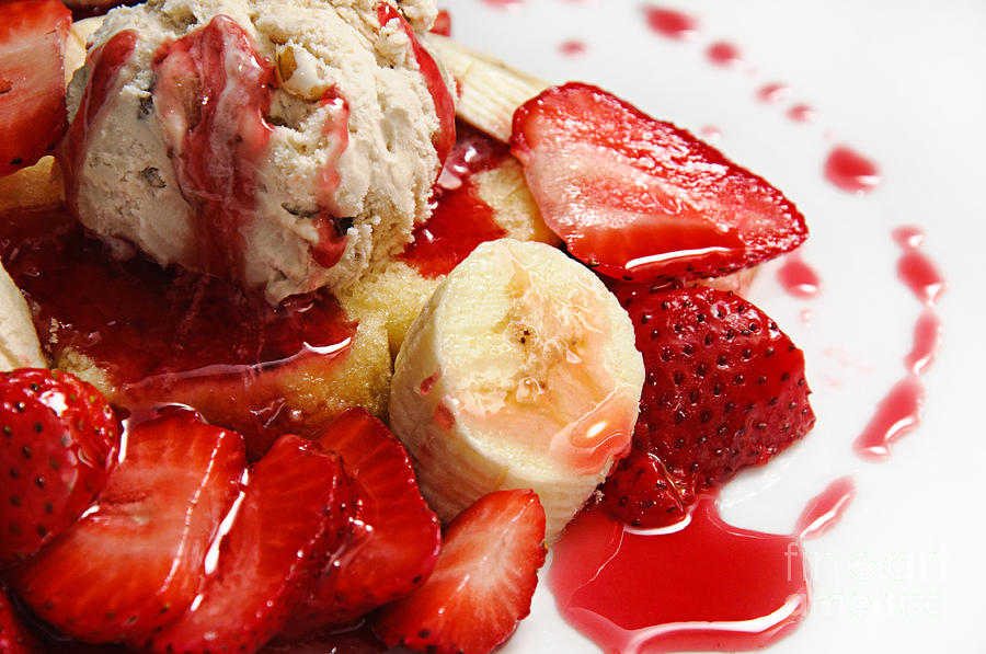 Strawberry Banana Shortcake Photograph by Andee Design