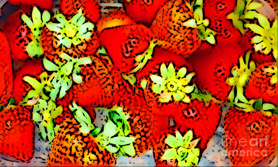 Strawberry Field Digital Art by Gayle Price Thomas