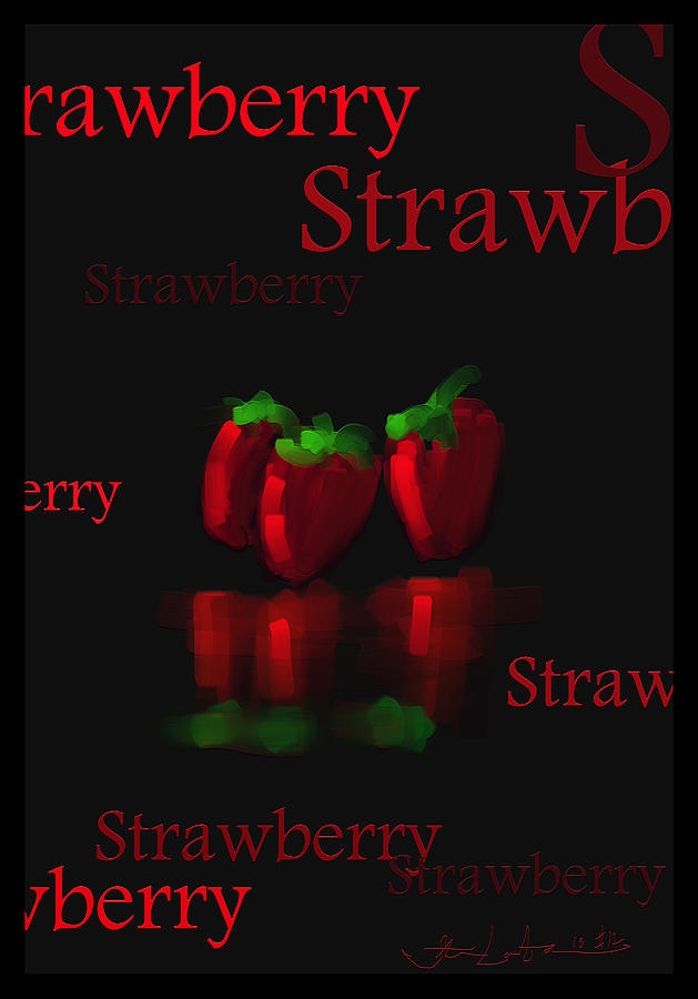 Strawberry - Fruit and Veggie Series - #12 Painting by Steven Lebron Langston