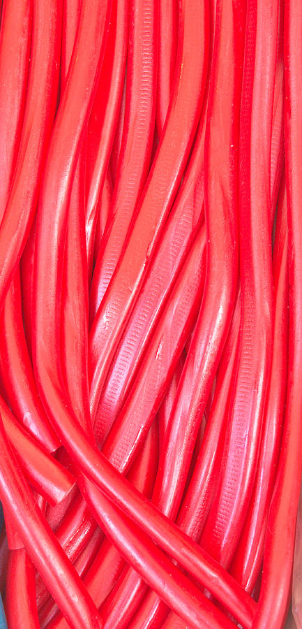 Strawberry laces Photograph by Tom Gowanlock