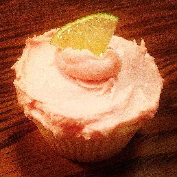 Strawberry Lime Cupcakes Produced By Photograph by Paige Smith