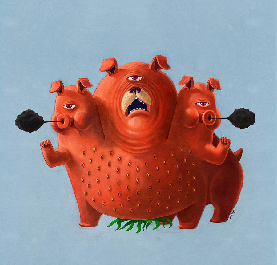 Strawberry monsters Photograph by Croter Illustration & Design Studio