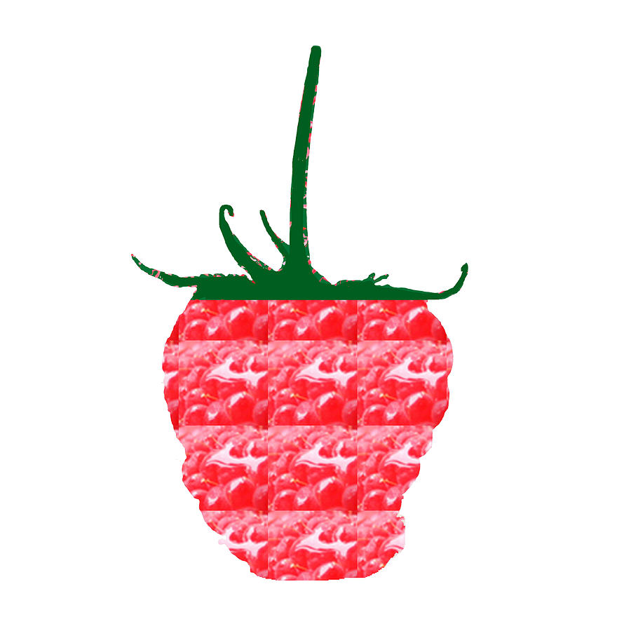 Pattern Painting - Strawberry  Raspberry finish pattern Fruit Artist created Images Textures Patterns Background Design by Navin Joshi