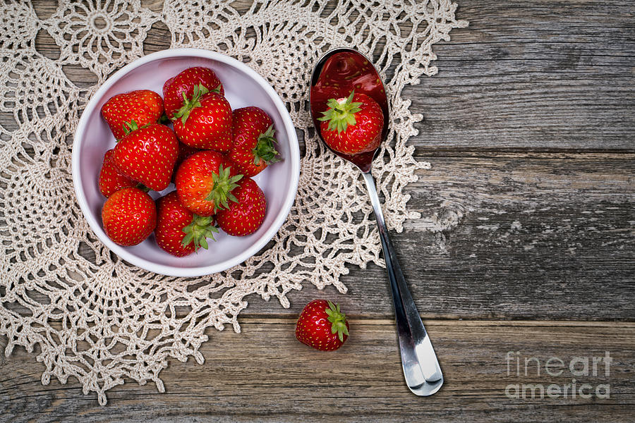 Strawberry vintage Photograph by Jane Rix
