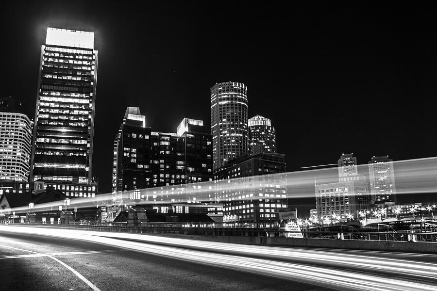 Streaking Lights in Boston  Photograph by John McGraw