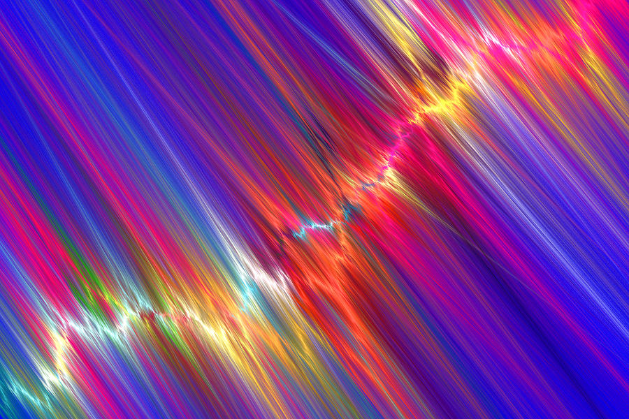 Streaks of Color Fractal Flame Photograph by Keith Webber Jr