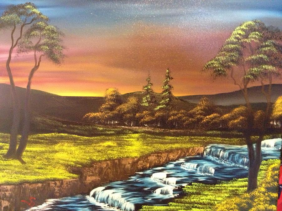 Stream Painting by Dave Steps - Fine Art America