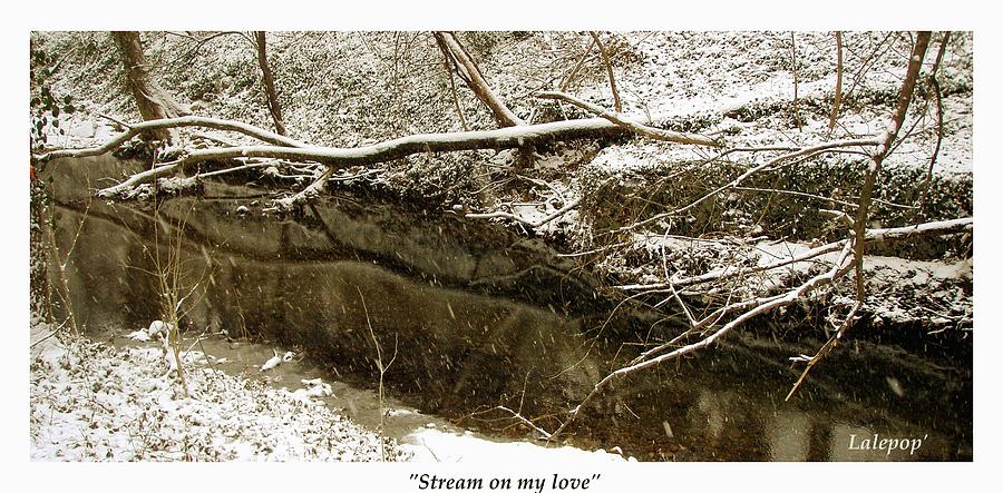 Winter Photograph - Stream on my love by James  Lalepop Becker