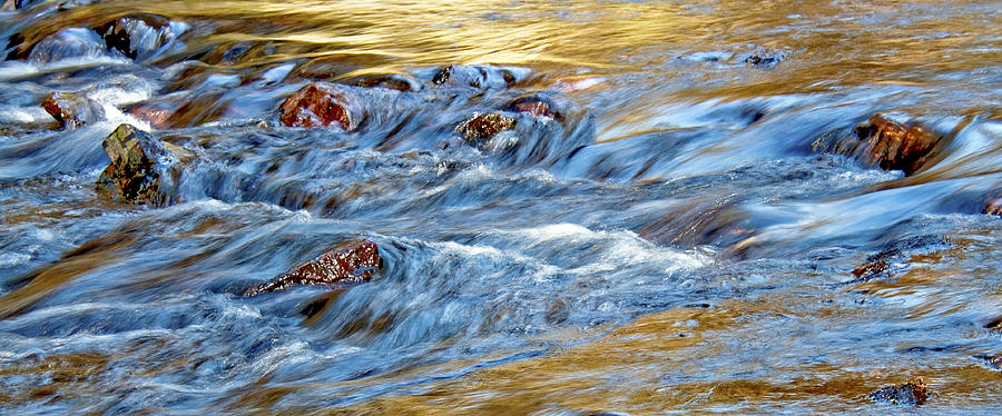 Stream Rapids Rocks Reflections Photograph by A Macarthur Gurmankin