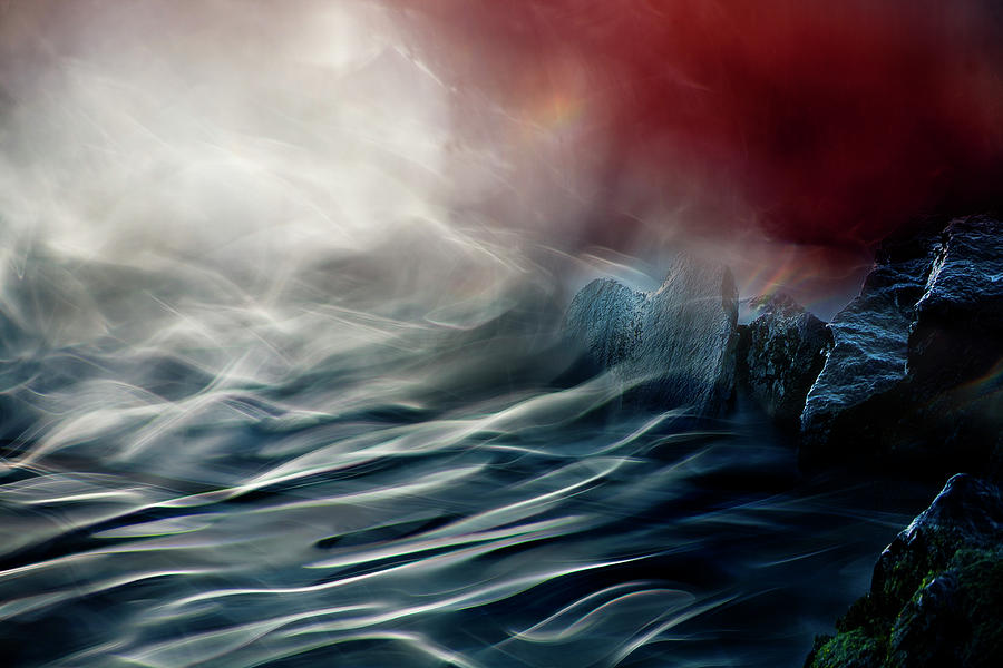Abstract Photograph - Stream by Willy Marthinussen