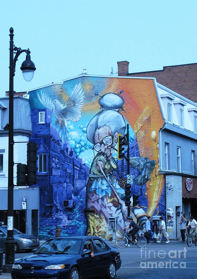 Graffiti Photograph - Street Art. Montreal. Quebec 2014 2 by Ausra Huntington nee Paulauskaite