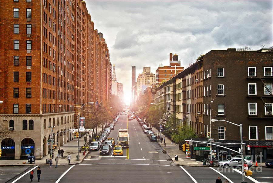 Street as seen from the High Line park Photograph by Amy Cicconi