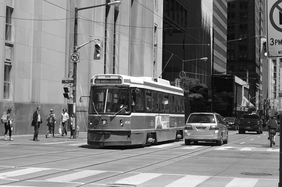 Street Car In Mono Photograph by Nicky Jameson