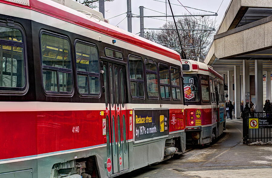 Street Cars Waiting at the Station Photograph by Nicky Jameson