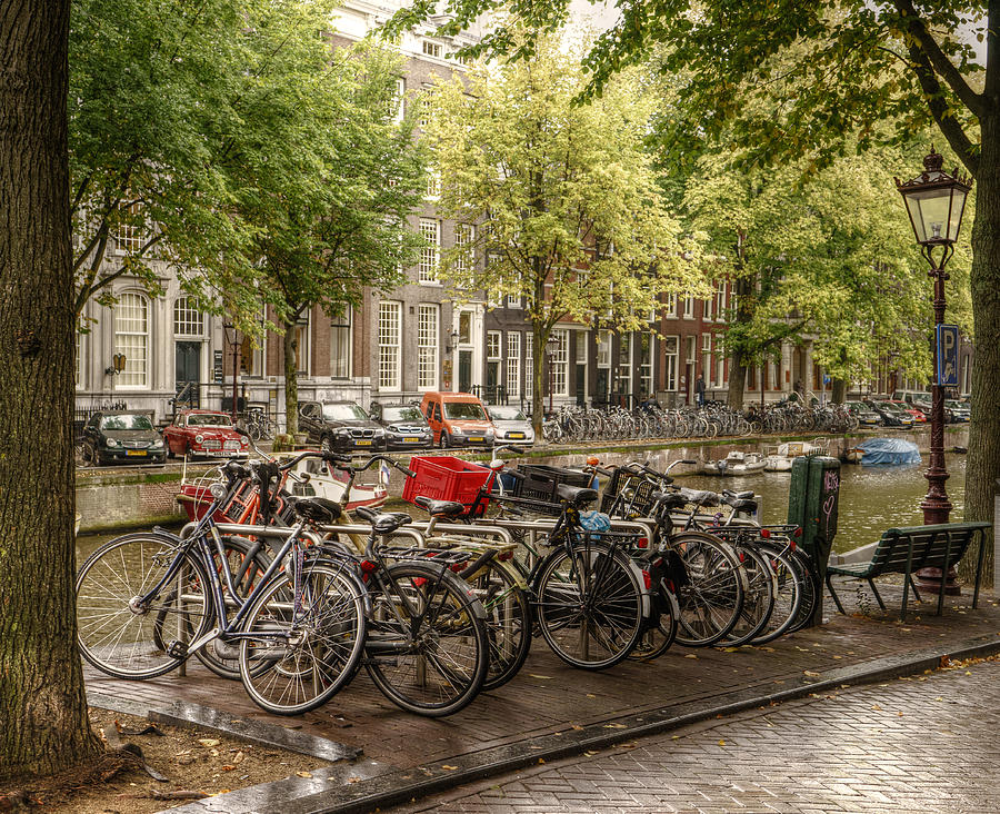 Street Corner in Amsterdam Photograph by Uri Baruch