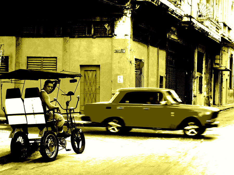 Street Crossing in Old Havana Cuba  Photograph by Funkpix Photo Hunter
