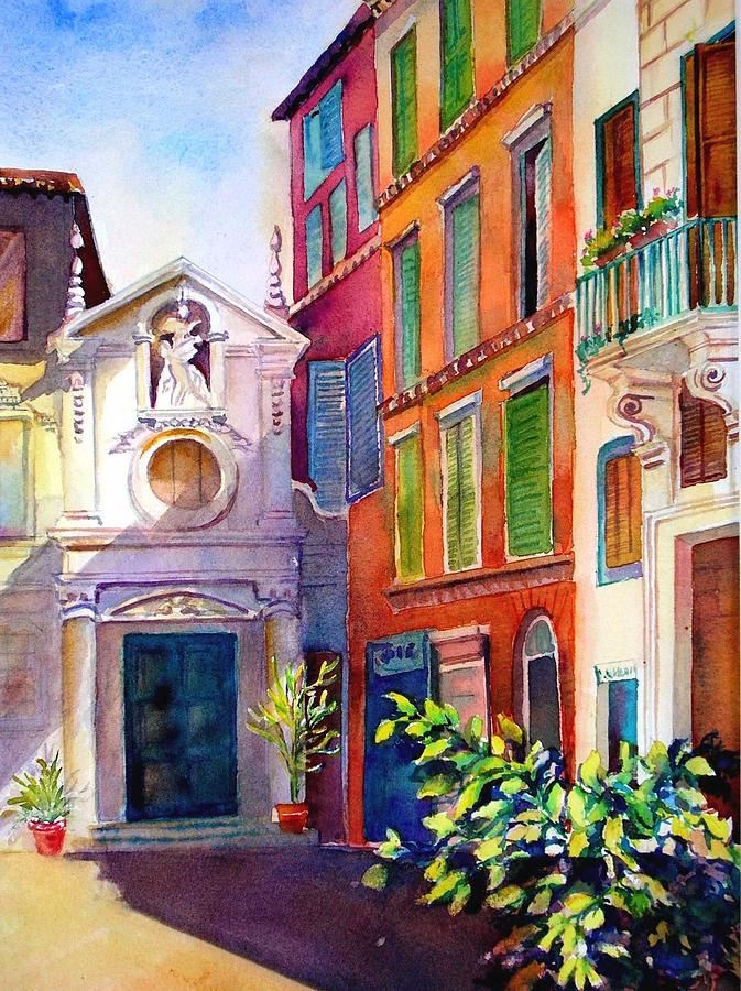 Street in Rome Painting by Betty M M Wong