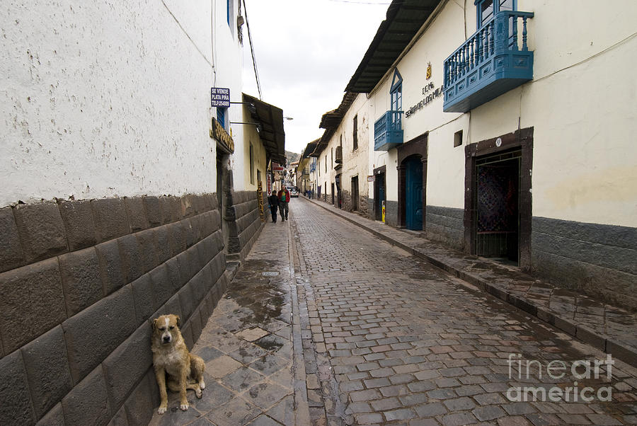 Street In Cusco Peru Photograph by William H. Mullins