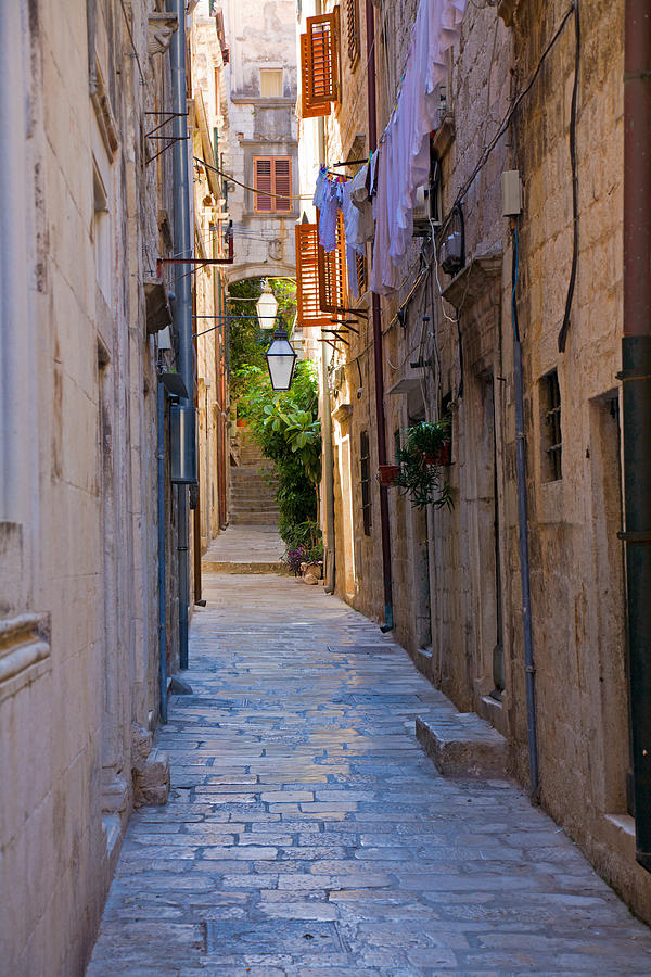 Architecture Photograph - Street in Dubrovnik by Alexey Stiop