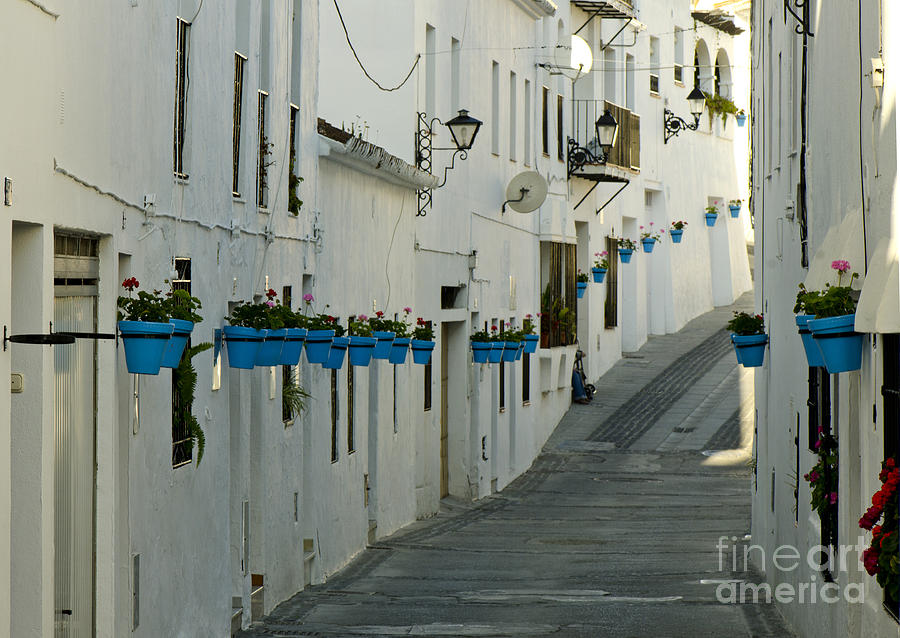 Street in Mijas spain Photograph by Perry Van Munster