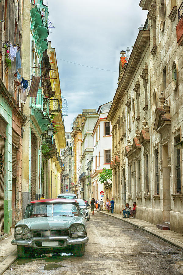 Street In Old Havana, Cuba, After Rain Photograph by Elisabeth Pollaert Smith Street In Old Havana, Cuba, After Rain Photograph by Elisabeth Pollaert Smith