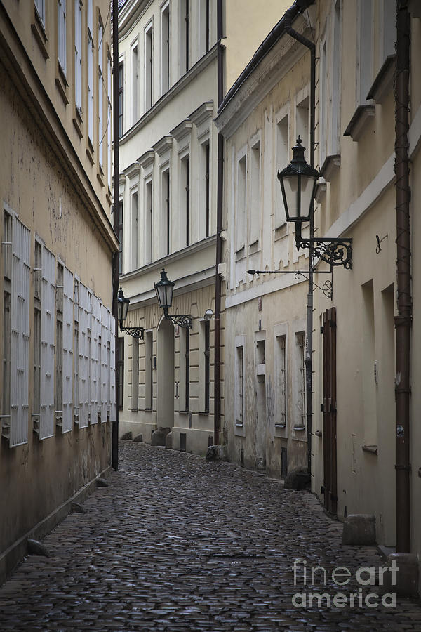 Street in Prague Photograph by Maria Heyens
