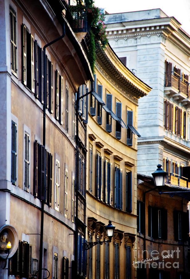 Street in Rome Photograph by Jim  Calarese