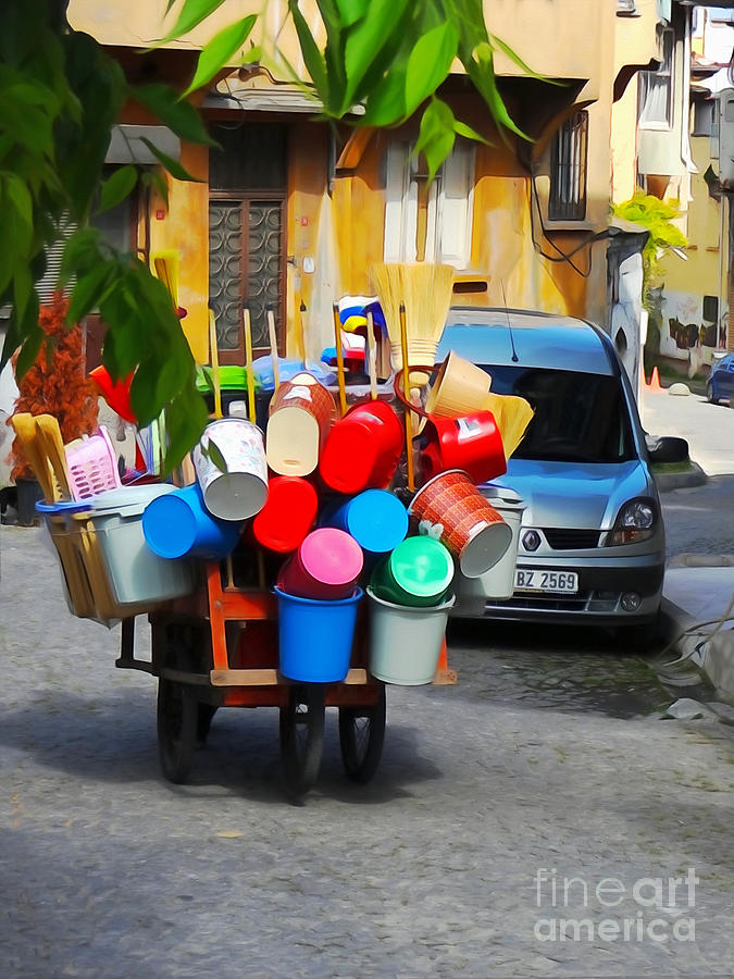 Turkey Photograph - Street Istanbul by Lutz Baar