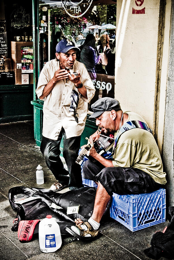 Street Photograph - Street Jammin by Jim Thompson Street Photograph - Street Jammin by Jim Thompson