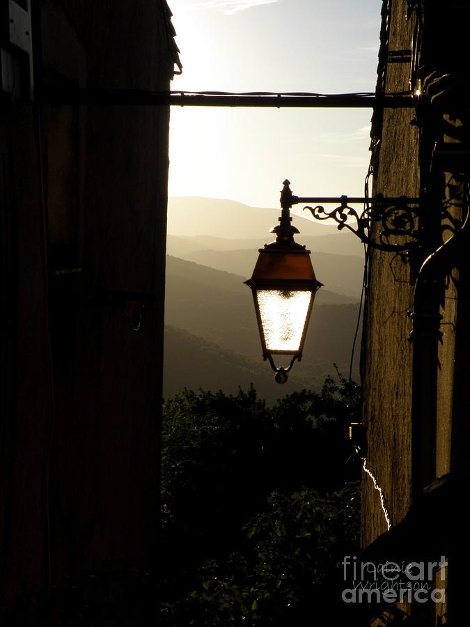 Street Lamp at Sunset Photograph by Lainie Wrightson