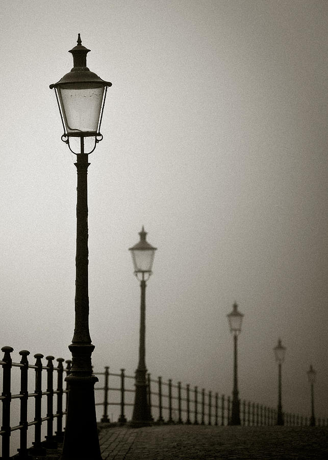 Street Lamps Photograph by Dave Bowman