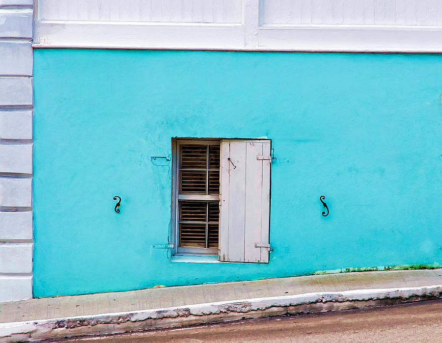 Street Level Window In Nassau Photograph by Gary Slawsky